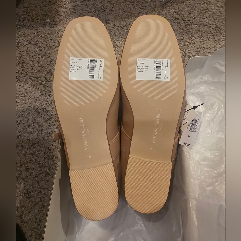 Banana Republic Vegan Leather Maryjane Women Ballet Flat Shoes - Picture 4 of 6